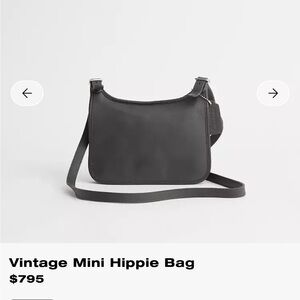 Vintage Coach Y2K Grey Mini crossbody bag charcoal mini hippie bag with hangtag